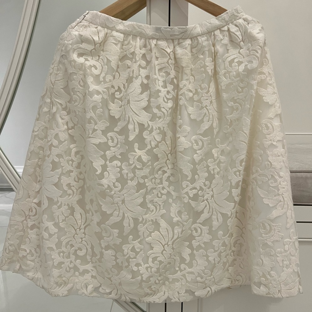 Pink Tartan White on White Skirt - Size 4